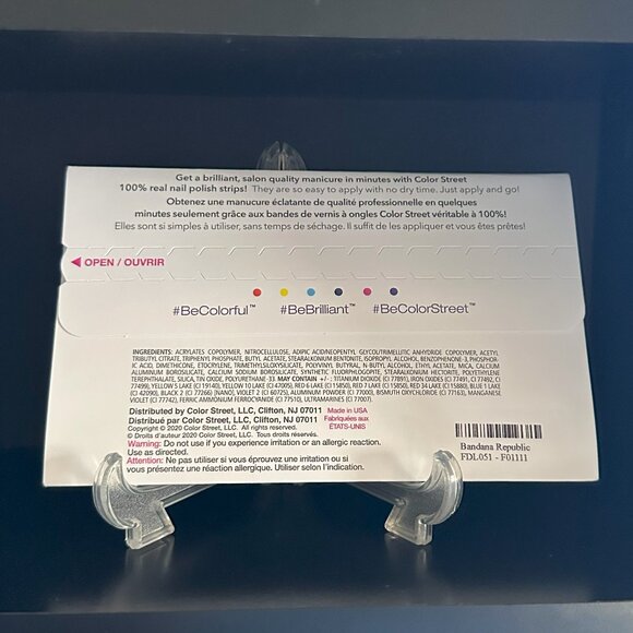 Color Street BANDANA REPUBLIC Real Nail Polish Strips - Picture 3 of 4